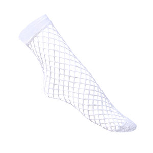 Fishnet socks white